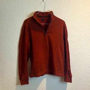 Red pullover sweater